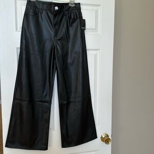Joe’s vegan wide leg pants -size 28